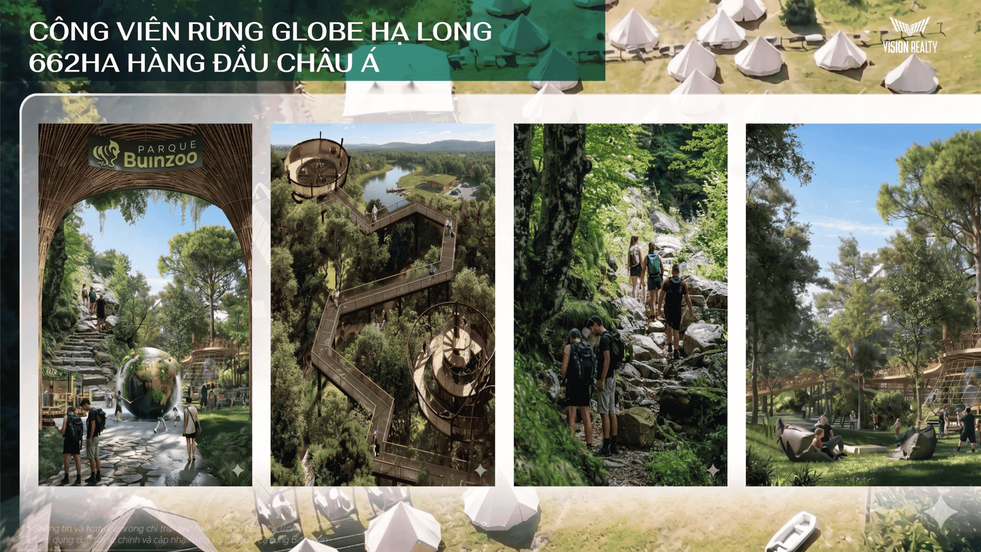 Công viên rừng Globe liên hoàn với những thảm cỏ xanh mướt là nơi lý tưởng để tổ chức các buổi picnic gia đình cuối tuần. Hệ thống tiện ích All-in-One giành cho cư dân tinh hoa tại Vinhomes Global Gate Hạ Long.