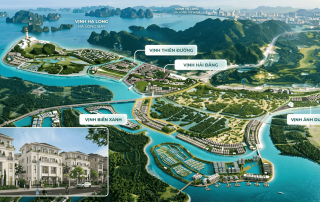 Kiến trúc hiện đại hòa quyện cùng sắc xanh của biển trời, tạo nên biểu tượng thịnh vượng mới tại thành phố Hạ Long.